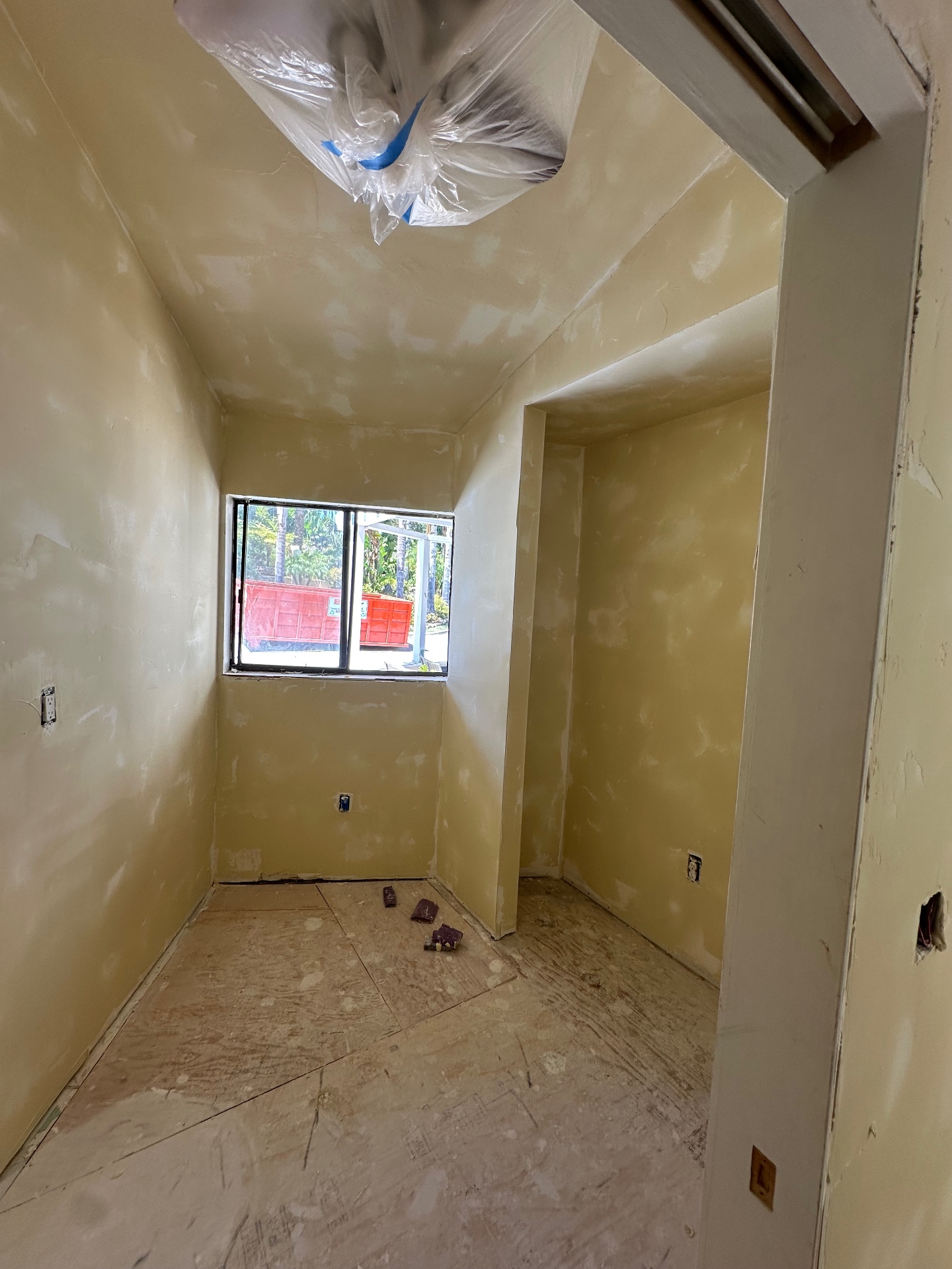Bedroom with smooth finished drywall walls and clean corners
